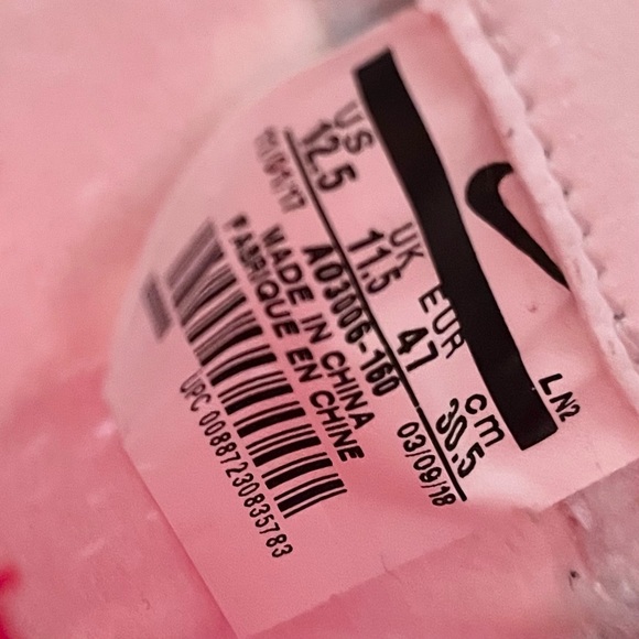 Nike Vapor Untouchable 3 Elite Flyknit Cleats White Red Size 12.5 AO3006-160 - Picture 8 of 8